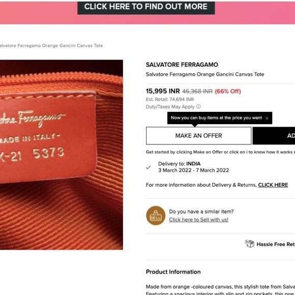 Authentic Salvatore Ferragamo Handbag - Picture 15 of 16